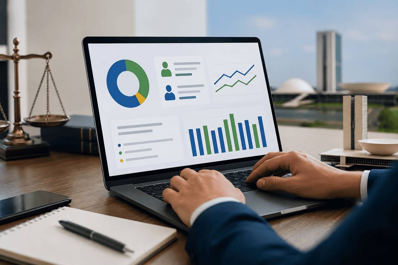 Calculadora, planilhas e cédulas de real sobre mesa representando o cálculo de subsídios e benefícios parlamentares