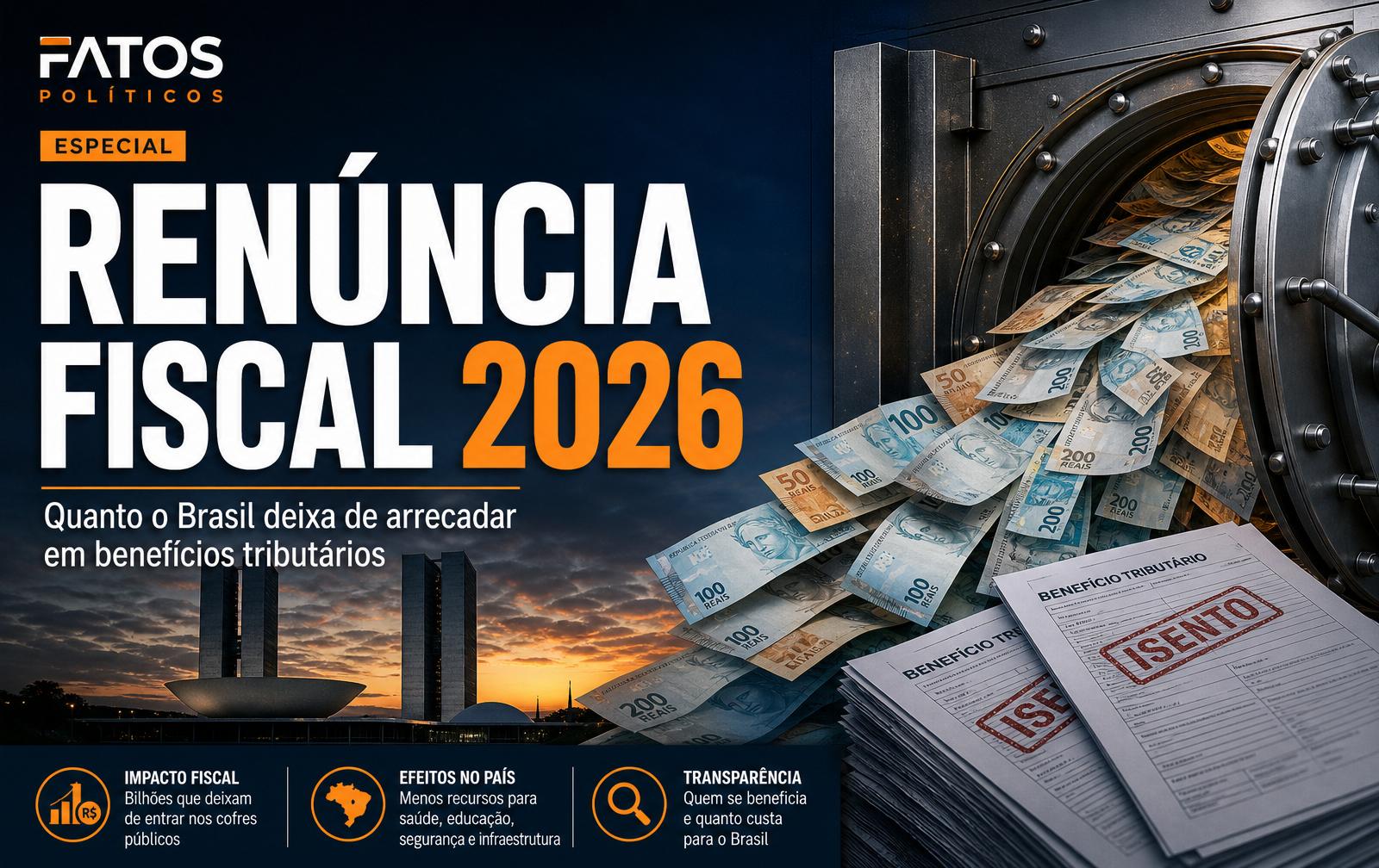 Renúncia Fiscal 2026: Quanto o Brasil Deixa de Arrecadar em Benefícios Tributários